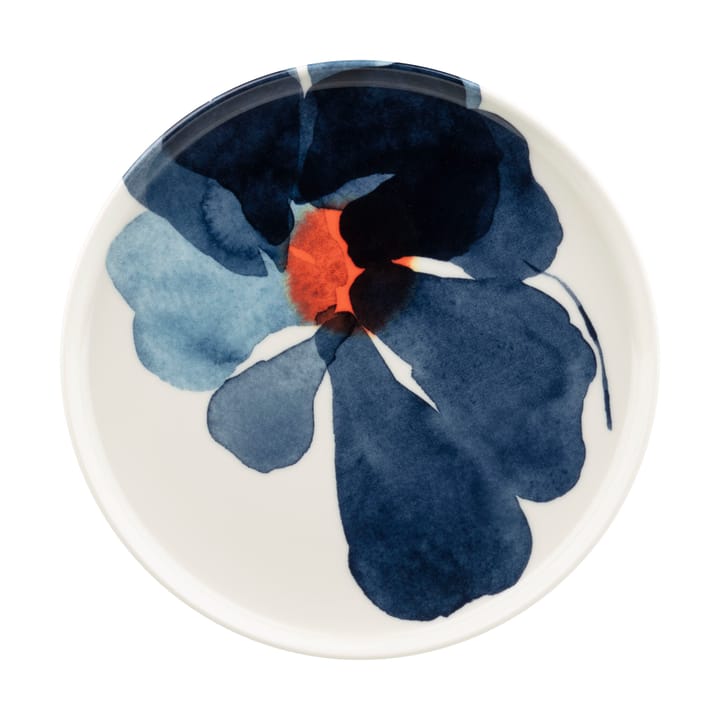 Valssi tallrik Ø20 cm - White-dark blue-orange - Marimekko