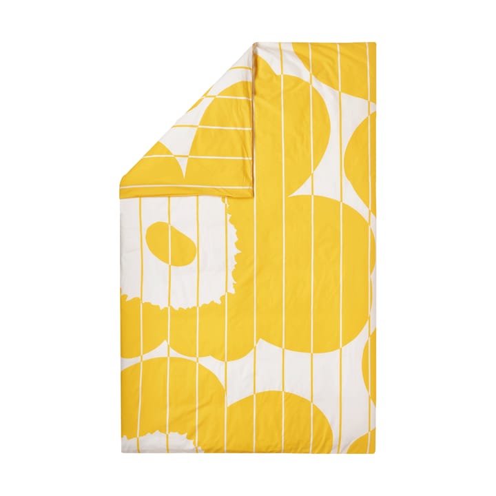 Vesi Unikko påslakan 150x210 cm, Spring yellow-ecru Marimekko