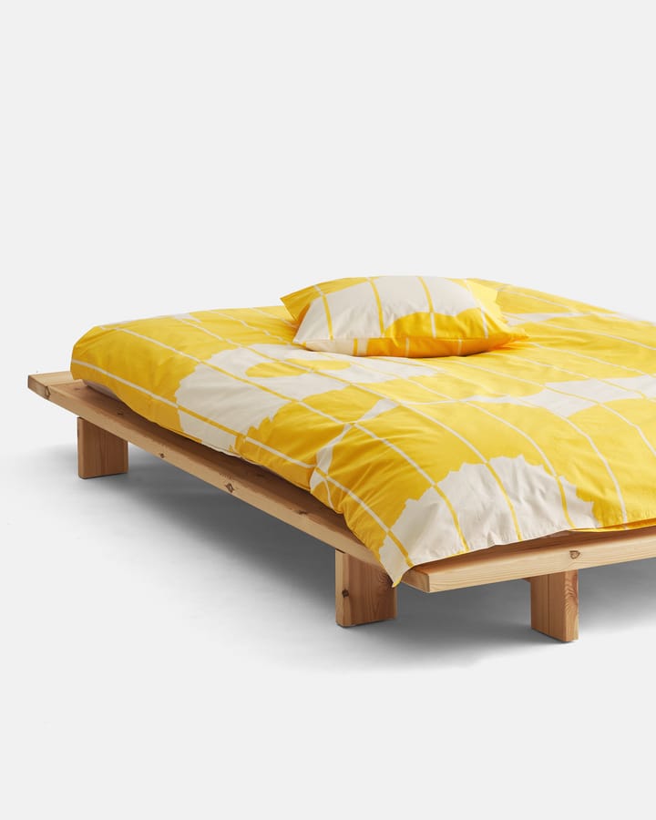 Vesi Unikko påslakan 150x210 cm - Spring yellow-ecru - Marimekko