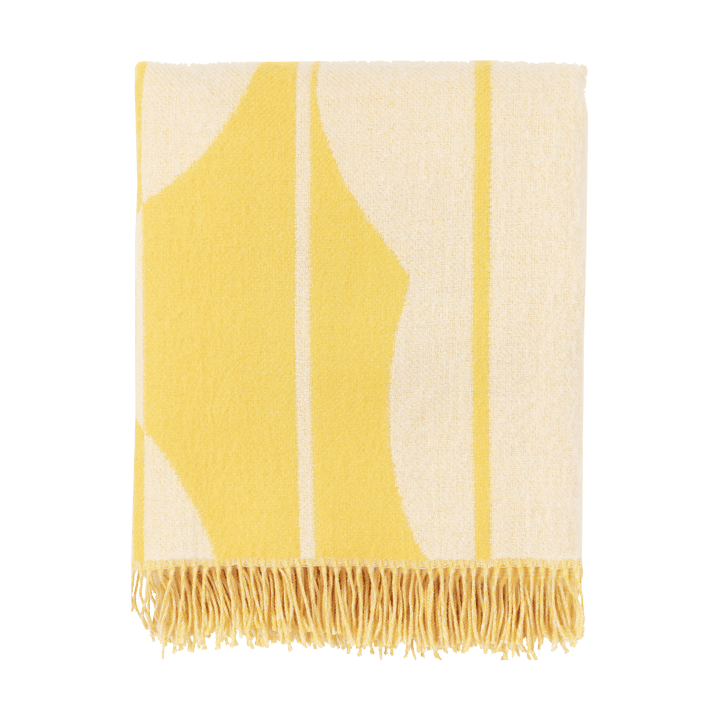 Vesi Unikko ullpläd 140x180 cm, Spring yellow-ecru Marimekko