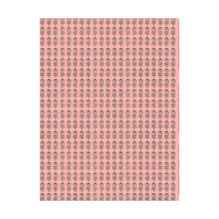 Vihkiruusu tyg - Light pink-dark green - Marimekko