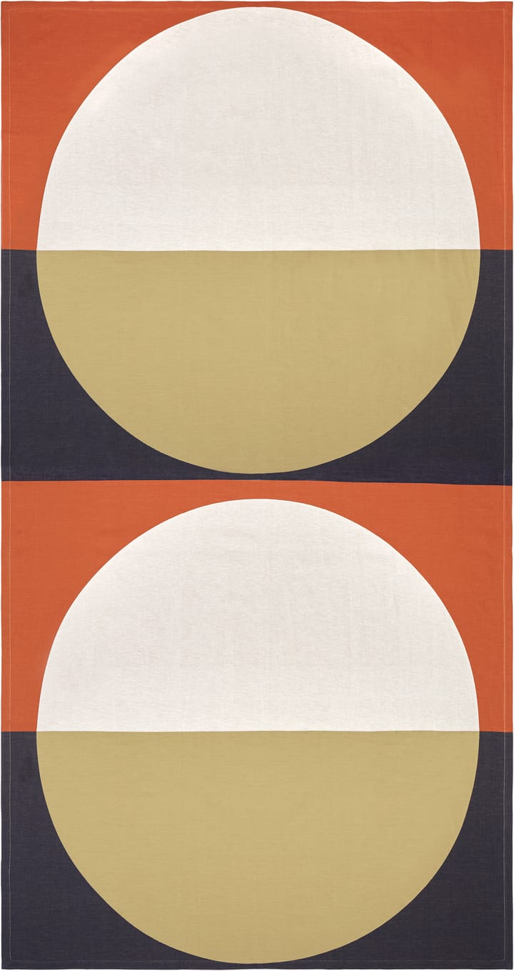 Viitta duk bomull-linne 150x280 cm, Red-blue-beige Marimekko