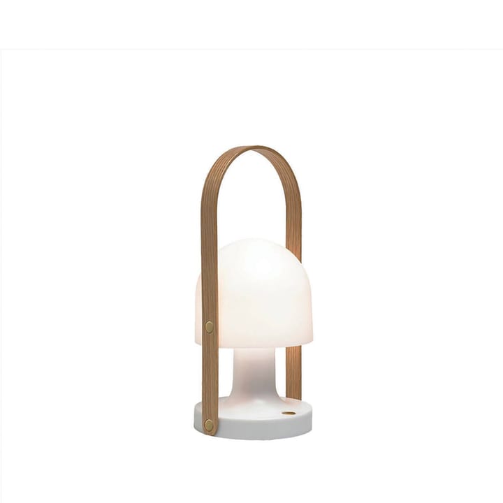 FollowMe bordslampa, white, handtag i ek Marset