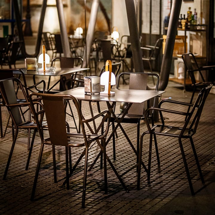 FollowMe bordslampa, white, handtag i ek Marset