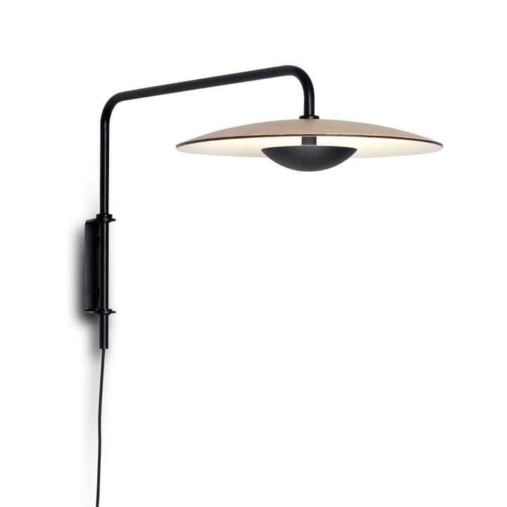 Ginger 20 A vägglampa - ek, svart stålstativ - Marset