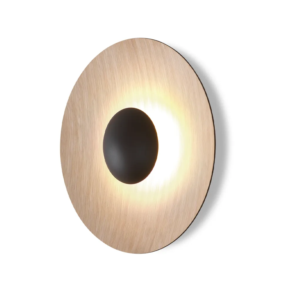 Ginger 60 C vägglampa, ek Marset