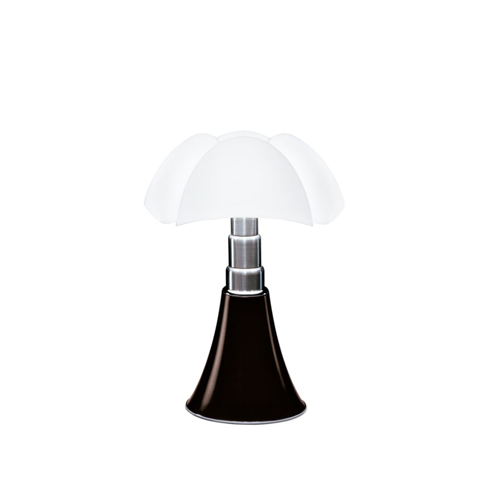 Martinelli Lucé Pipistrello Medium bordslampa mörkbrun-vit skärm