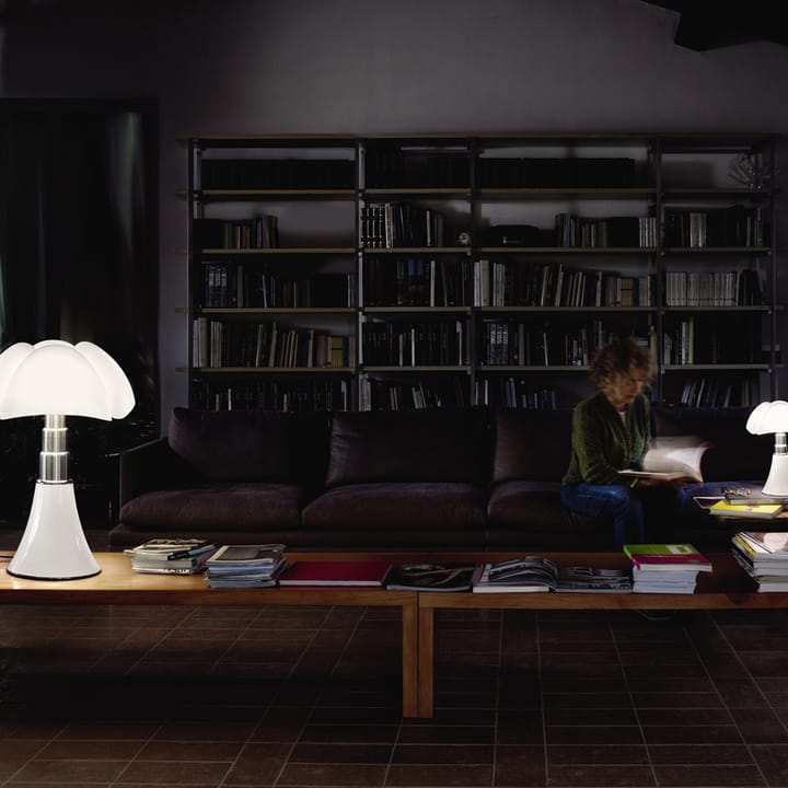 Pipistrello Mini bordslampa - koppar-vit skärm - Martinelli Lucé