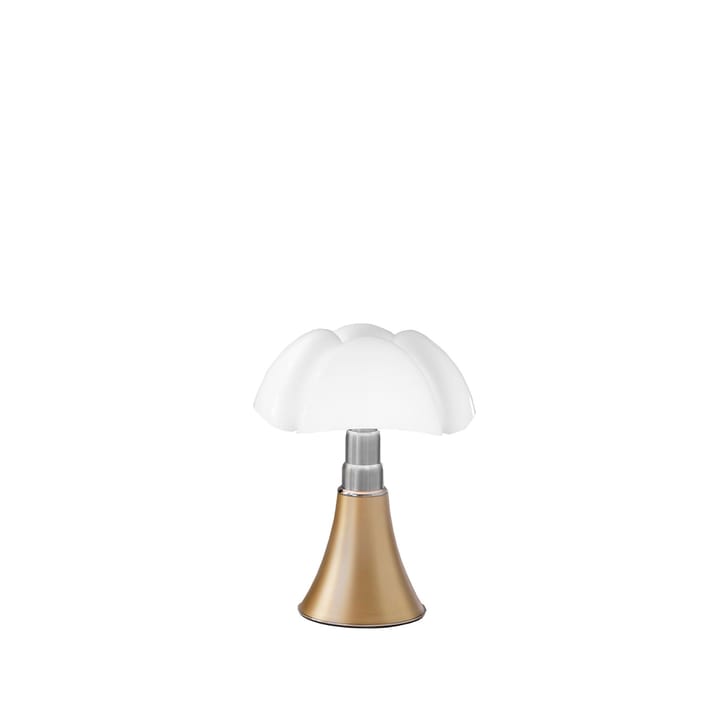 Pipistrello Mini bordslampa - mässing satin, vit skräm - Martinelli Lucé