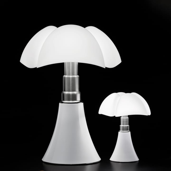 Pipistrello Mini bordslampa, mörkbrun-vit skärm Martinelli Lucé