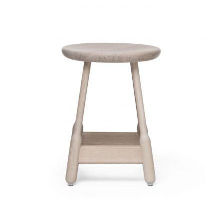 Albert barstol 50 cm, Vitoljad ek Massproductions