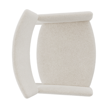 Crown Easy Chair fåtölj - Spiral 21 Chalk - Massproductions