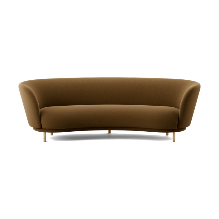 Dandy 3-sits soffa - Black oak - Kirkby Design, Spiral - 23 Monochrome - Massproductions