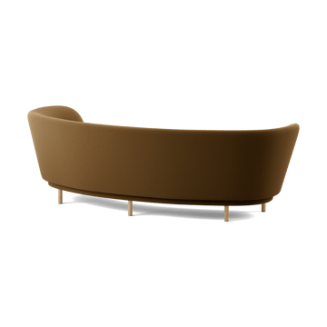 Dandy 3-sits soffa - Black oak - Kirkby Design, Spiral - 23 Monochrome - Massproductions
