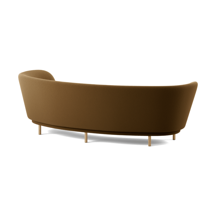 Dandy 3-sits soffa, Black oak - Kirkby Design, Spiral - 23 Monochrome Massproductions