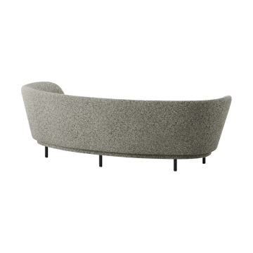 Dandy 3-sits soffa - Black oak - Kirkby Design, Spiral - 23 Monochrome - Massproductions