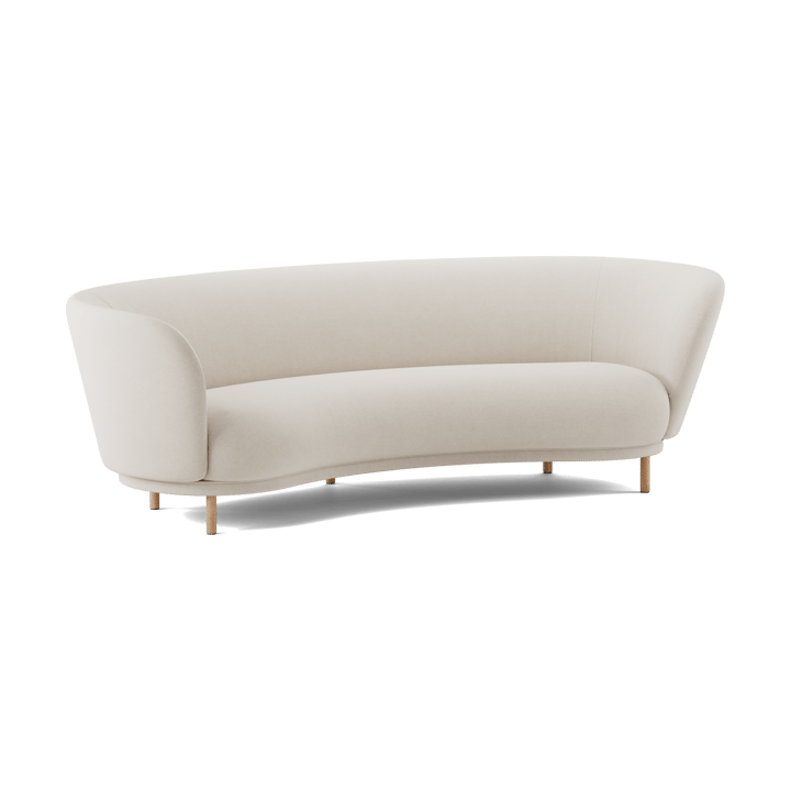 Dandy 3-sits soffa, Natural oak-Linara 05 Porridge Massproductions