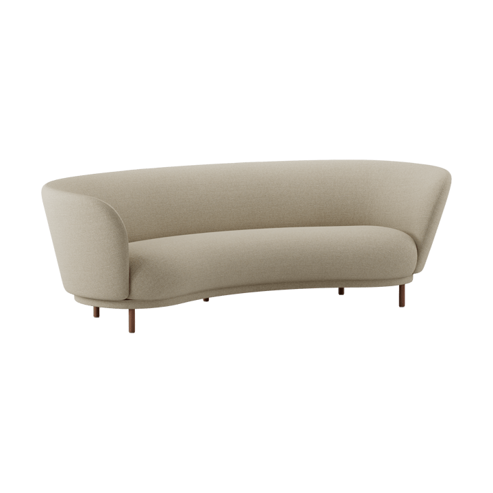 Dandy 3-sits soffa, Walnut-Ecriture 240 Massproductions