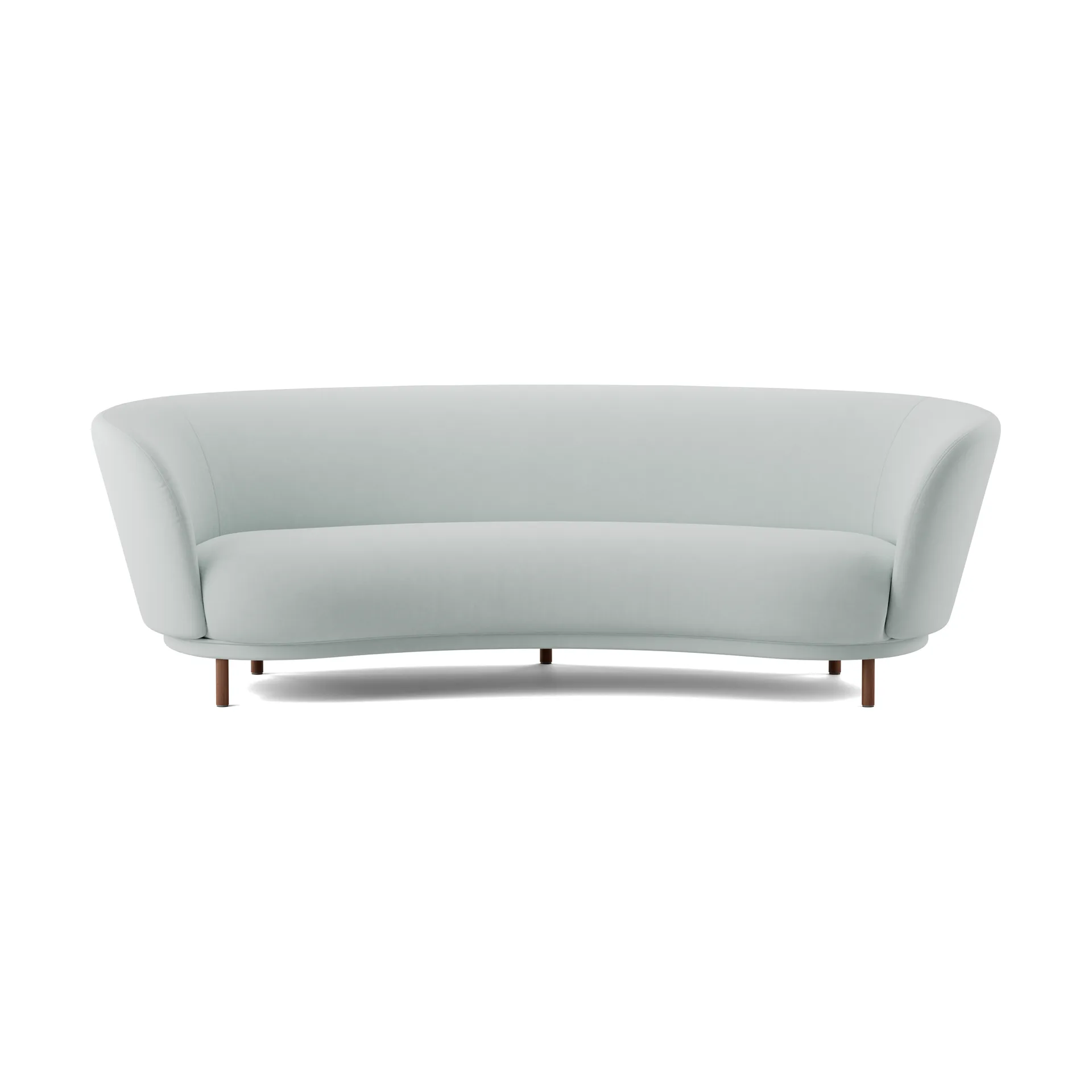 Dandy 3-sits soffa, Walnut-Linara 253 Swedish Grey Massproductions