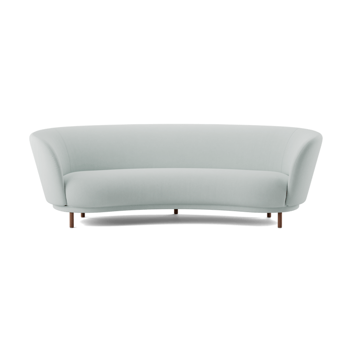 Dandy 3-sits soffa - Walnut-Linara 253 Swedish Grey - Massproductions