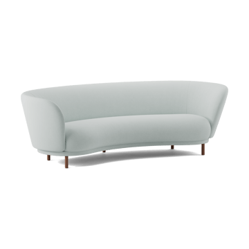 Dandy 3-sits soffa - Walnut-Linara 253 Swedish Grey - Massproductions