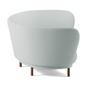 Dandy 3-sits soffa - Walnut-Linara 253 Swedish Grey - Massproductions