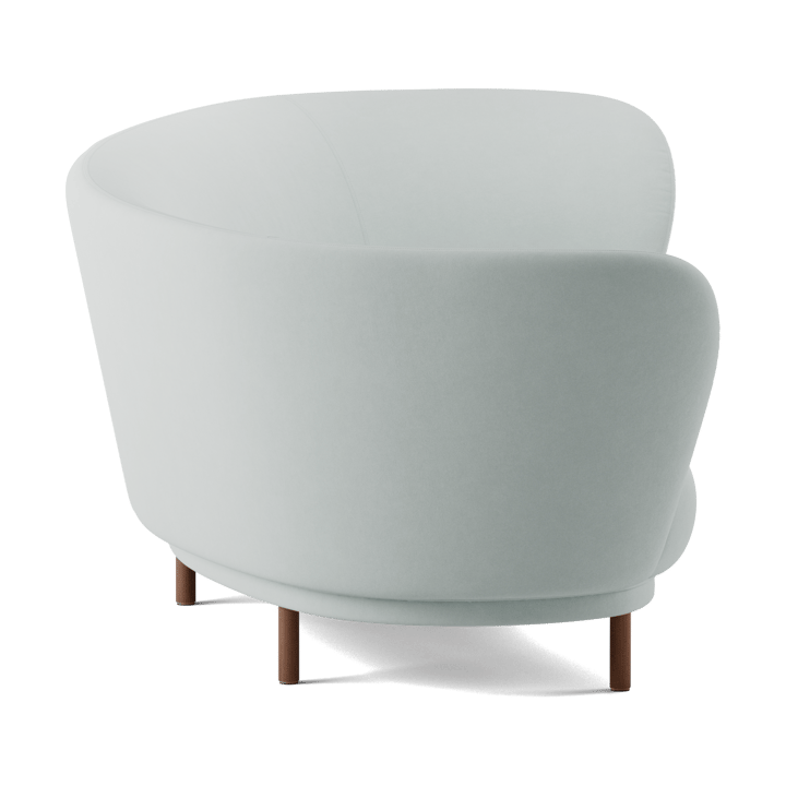 Dandy 3-sits soffa, Walnut-Linara 253 Swedish Grey Massproductions