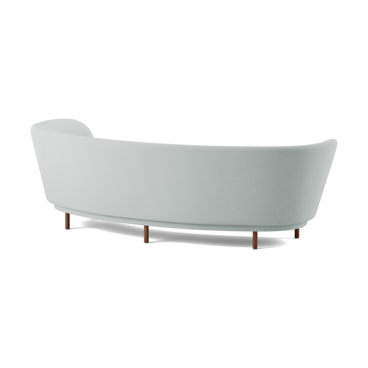 Dandy 3-sits soffa, Walnut-Linara 253 Swedish Grey Massproductions