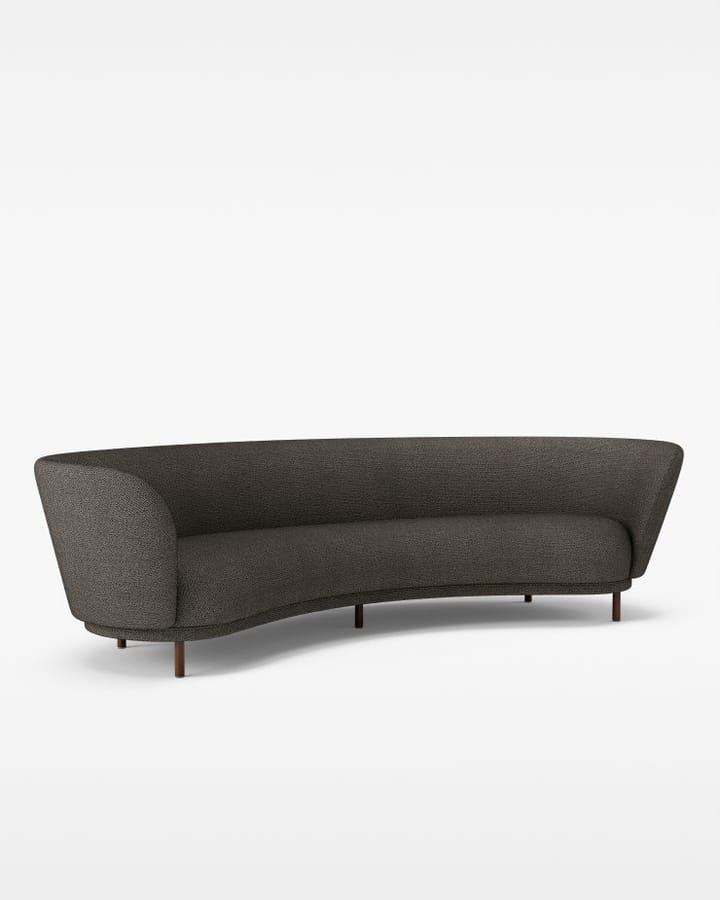 Dandy 4-sits soffa, Sacho Safire 001-valnötsben Massproductions