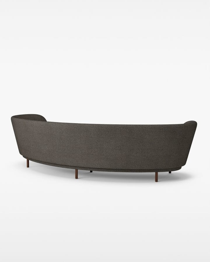Dandy 4-sits soffa, Sacho Safire 001-valnötsben Massproductions