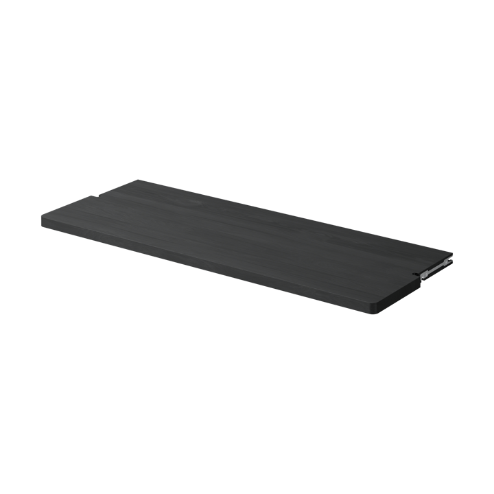 Gridlock Deep Shelf W800 hyllplan - Black stained Ash - Massproductions