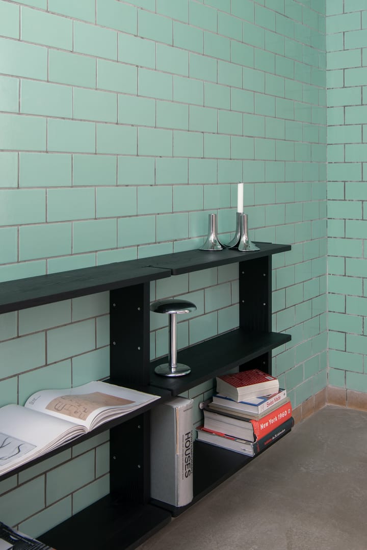 Gridlock Shelf W800 hyllplan, Black stained Ash Massproductions