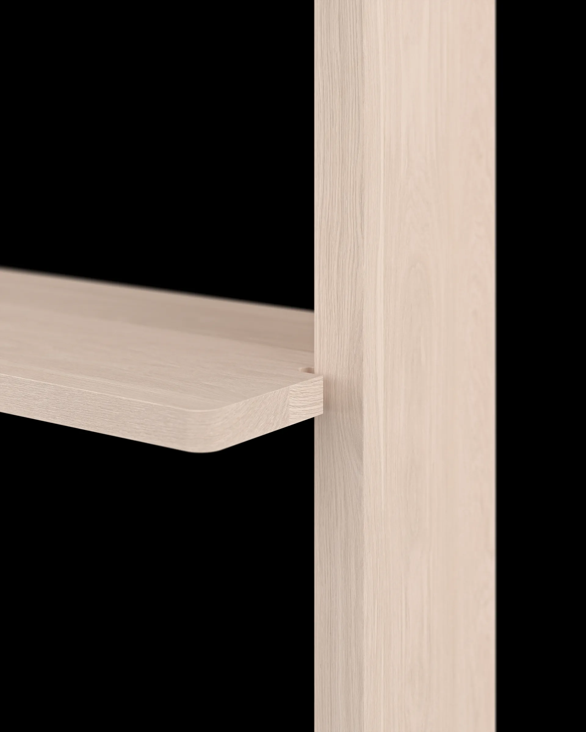 Gridlock - T2-A12-0 vägghylla, Natural Ash Massproductions