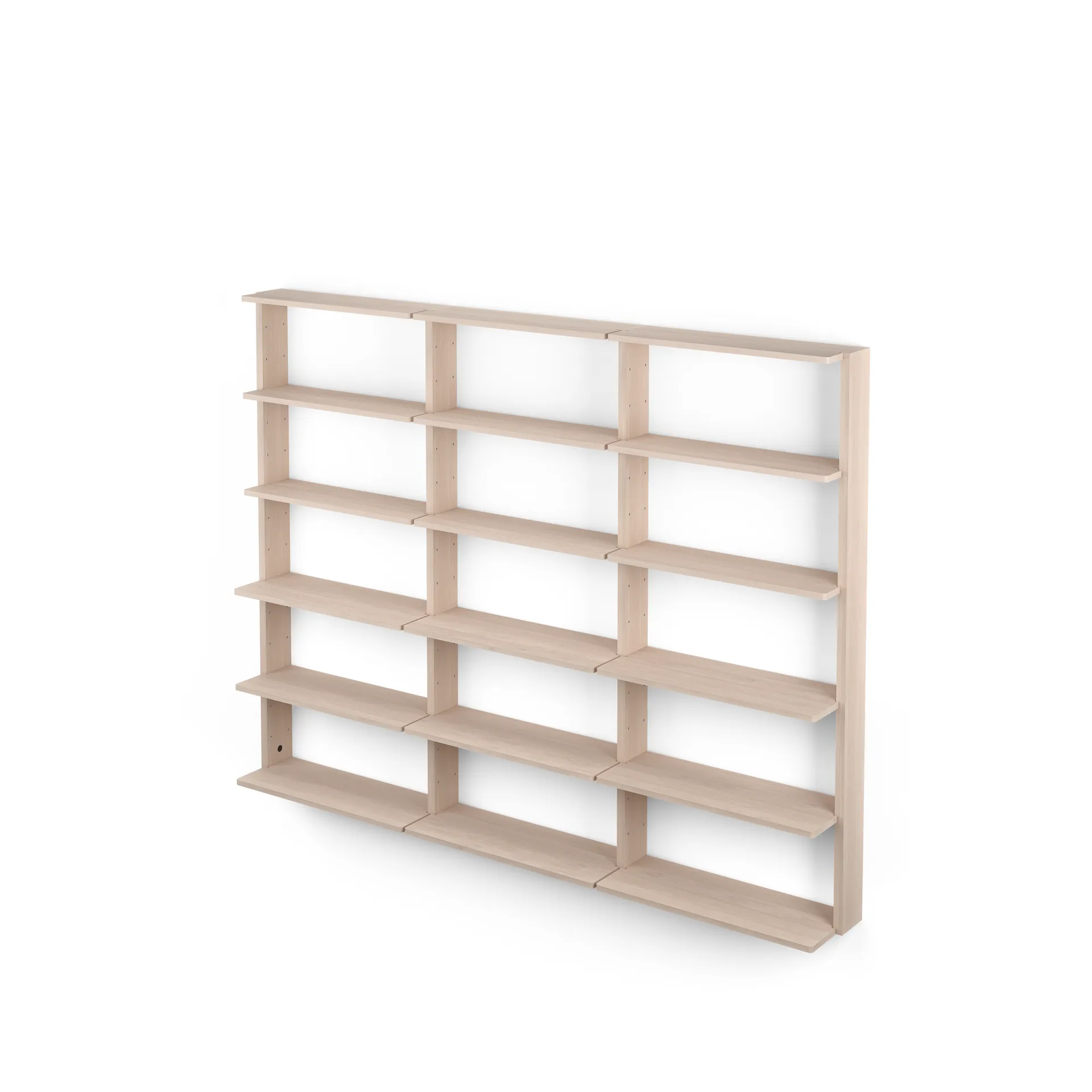 Gridlock - T3-A9-A9 vägghylla, Natural Ash Massproductions