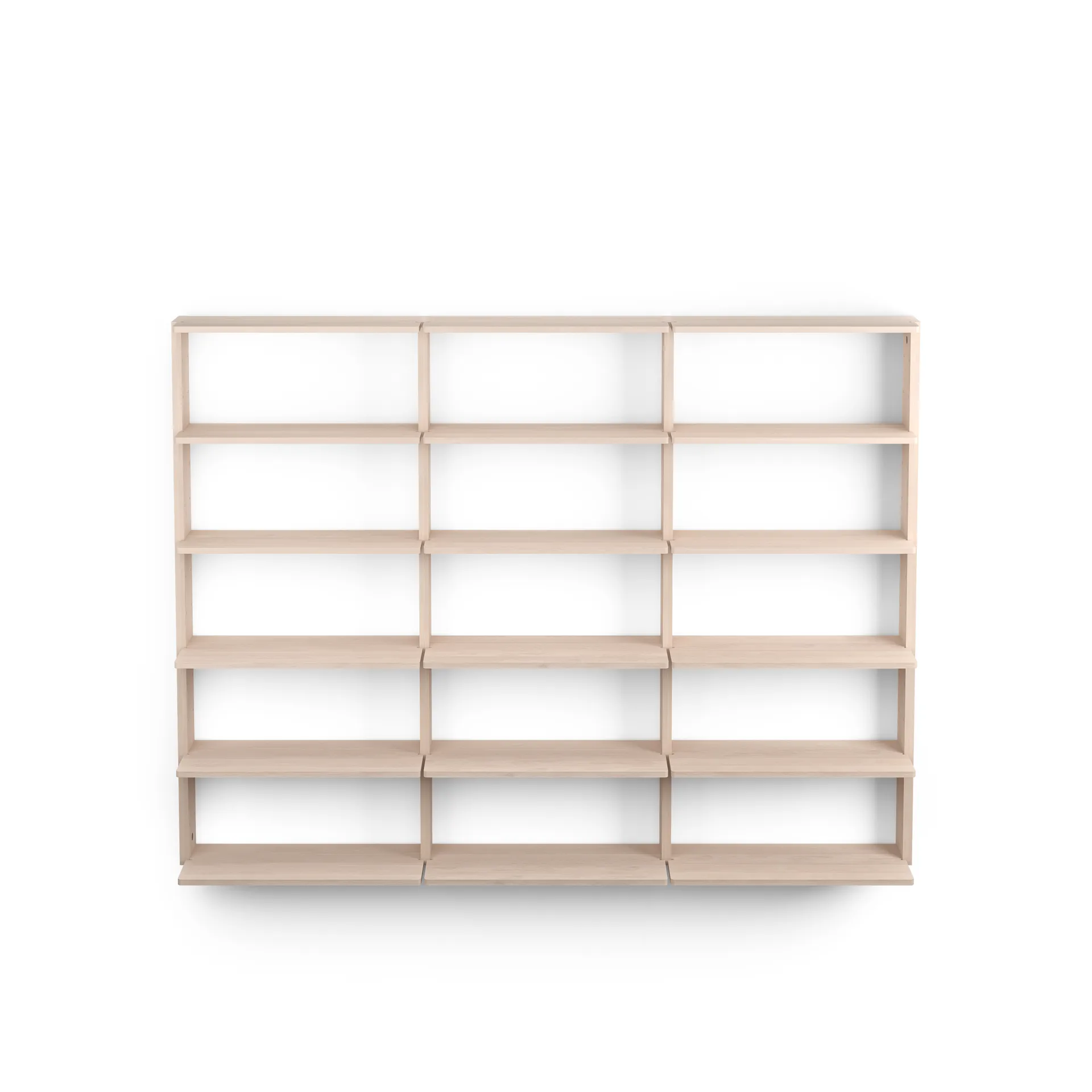 Gridlock - T3-A9-A9 vägghylla, Natural Ash Massproductions