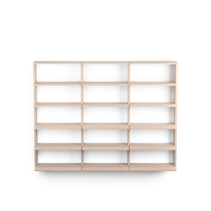 Gridlock - T3-A9-A9 vägghylla, Natural Ash Massproductions