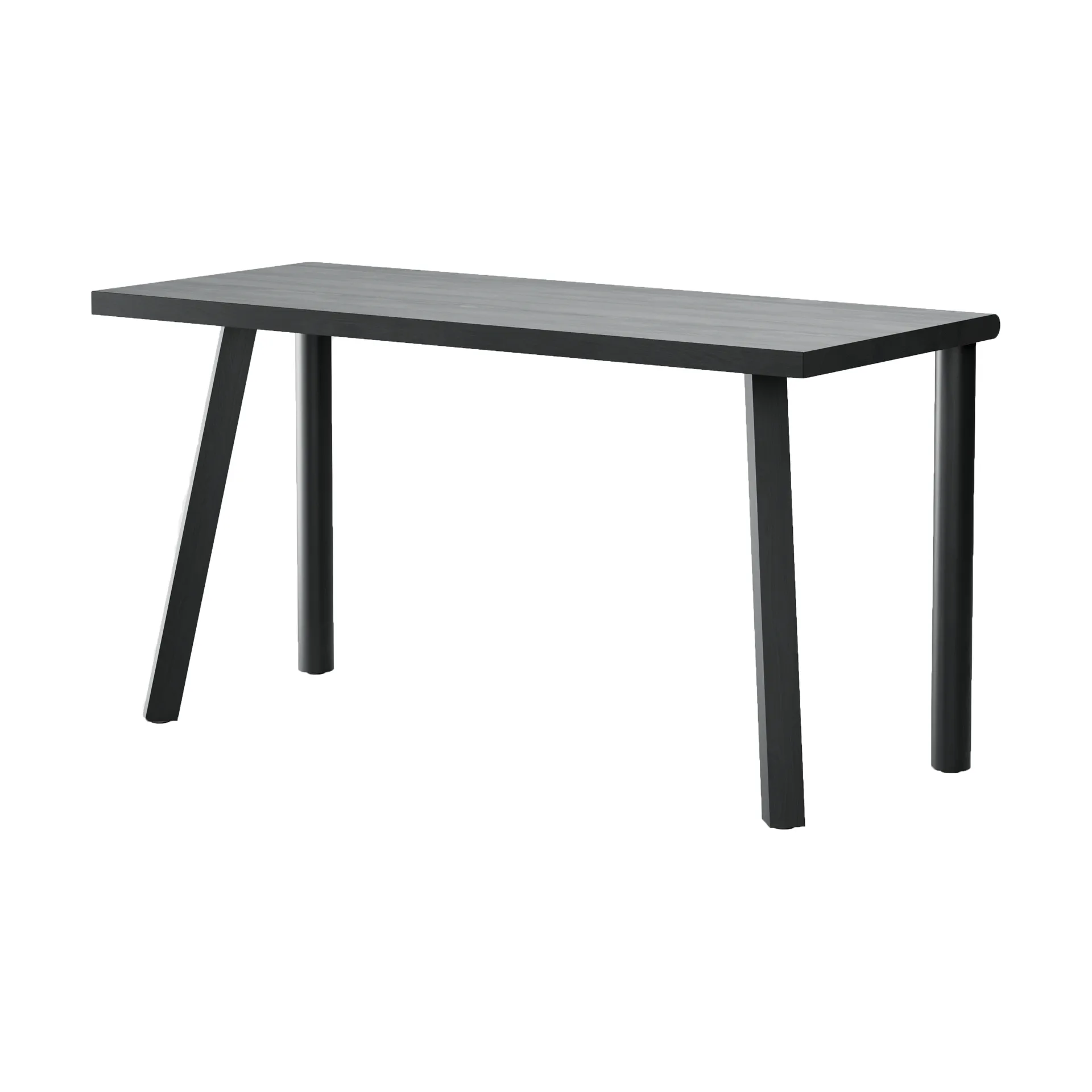 Homework skrivbord 140x60 cm, Svartbetsad ask Massproductions