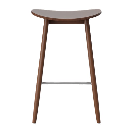 Massproductions Icha barstol 65 cm Valnötsbetsad bok