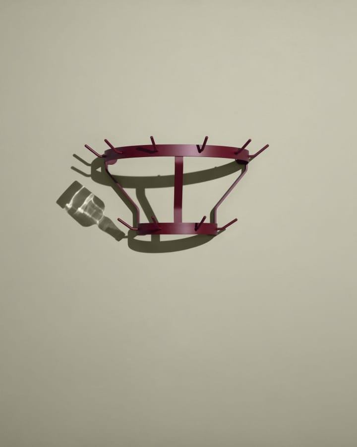 Marcel klädhängare väggmonterad, Wine red Massproductions