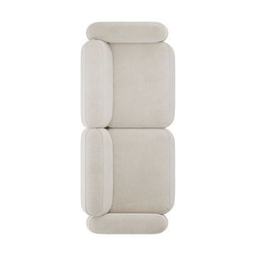 Patch 2,5-sits soffa - Spiral 21 Chalk - Massproductions