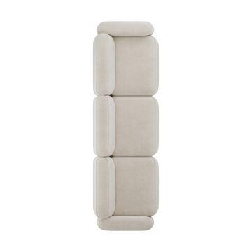 Patch 3-sits soffa - Spiral 21 Chalk - Massproductions