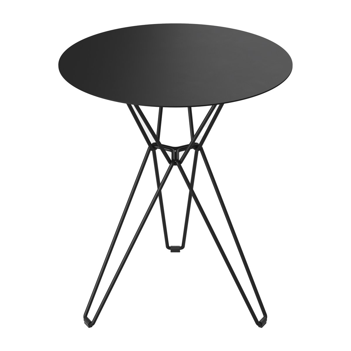 Massproductions Tio cafébord o60 cm Black | Skandinavisk Design | Trädgårdsbord | Svart