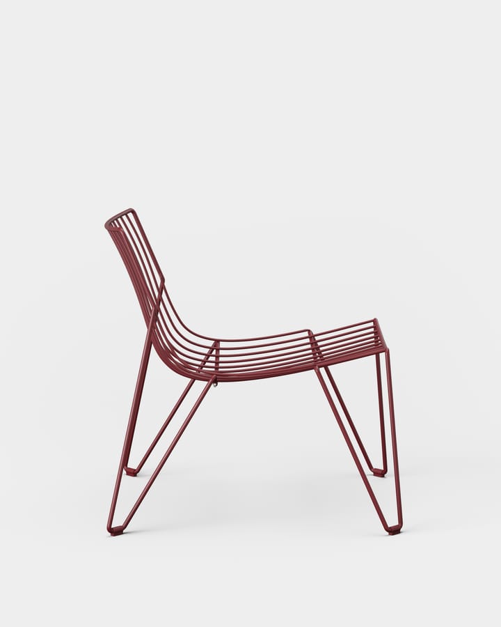Tio easy chair loungestol, Wine Red Massproductions