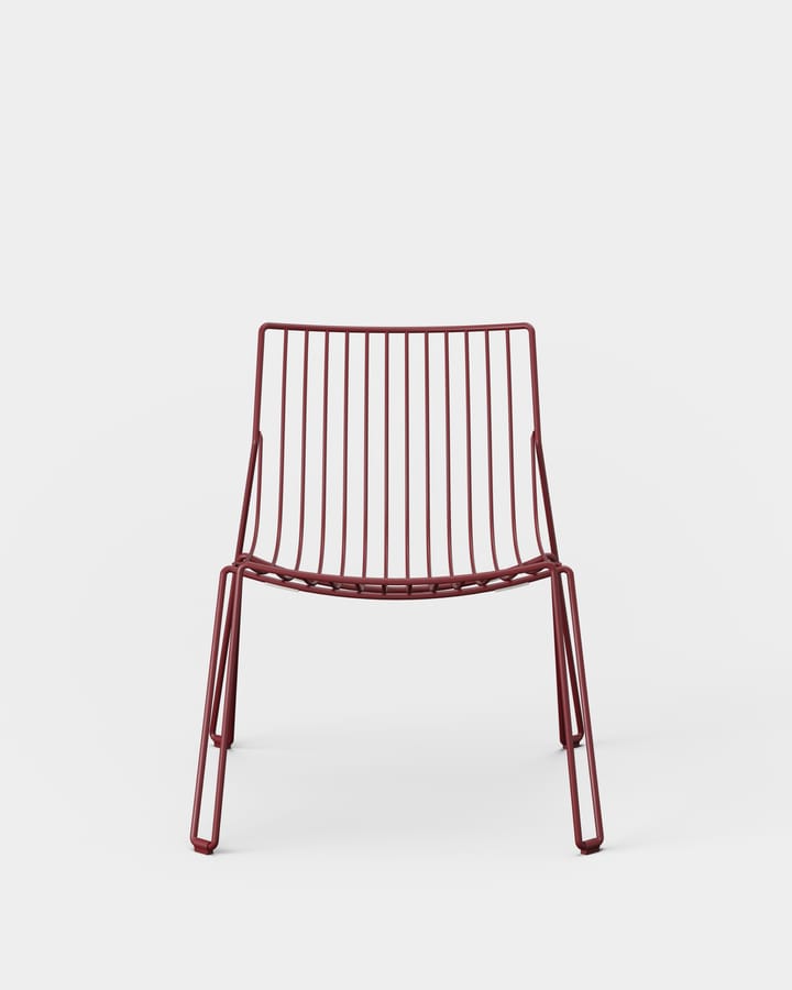 Tio easy chair loungestol, Wine Red Massproductions