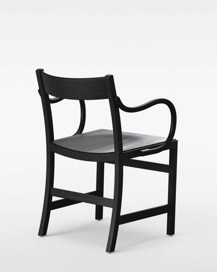 Waiter XL fåtölj, Svartbetsad bok Massproductions