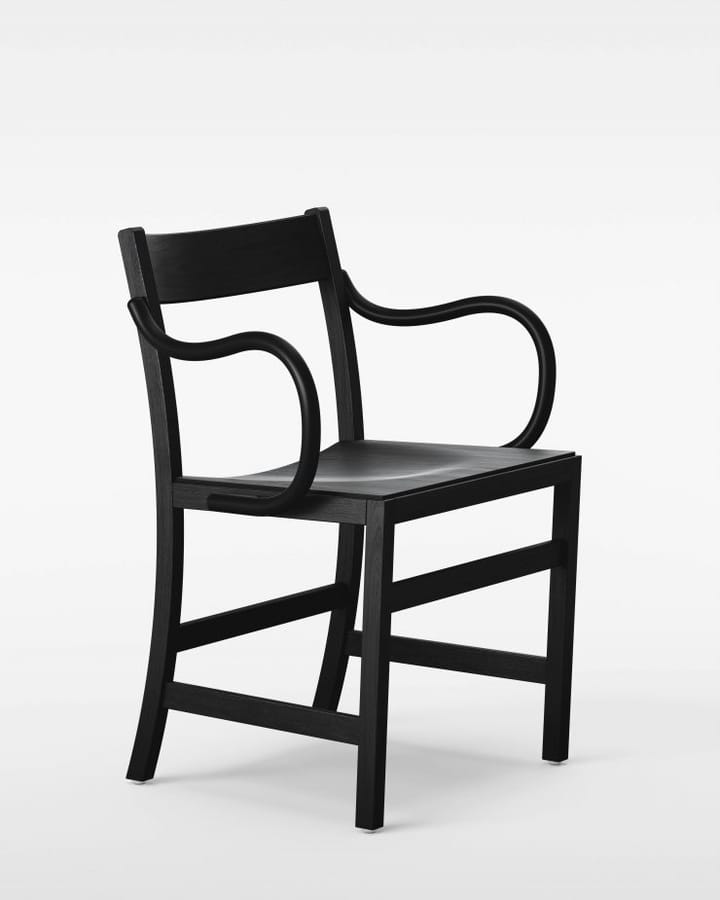 Waiter XL fåtölj, Svartbetsad bok Massproductions