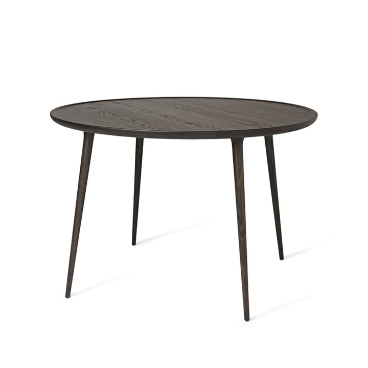 Accent matbord runt - ek sirka grey, ø110 cm - Mater