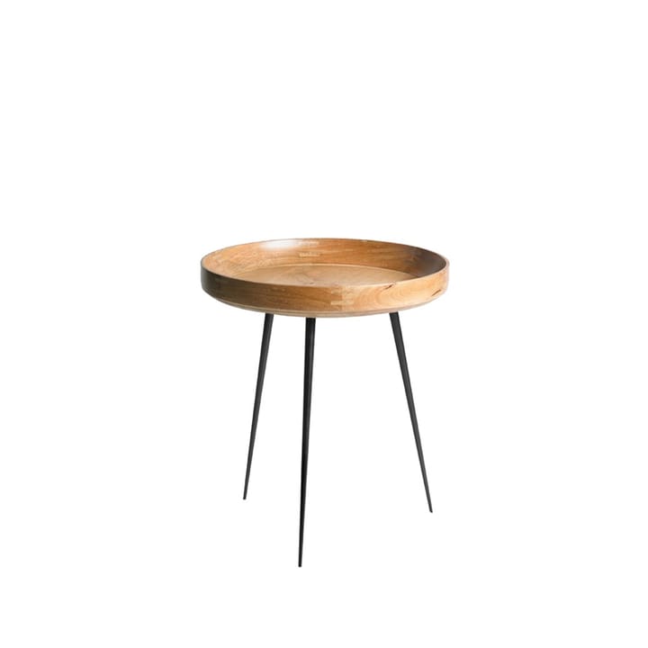 Bowl Medium bord - mango natur, svart stativ - Mater