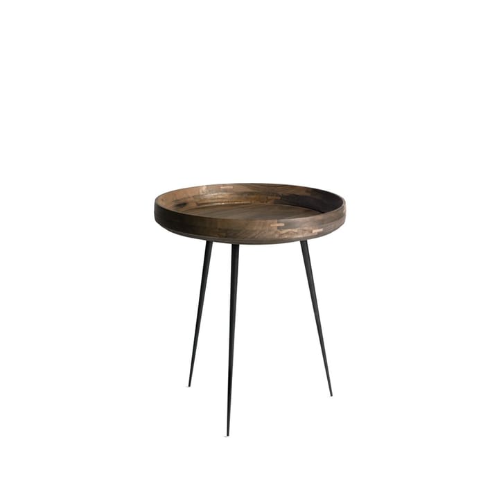 Bowl Medium bord - mango sirka grey, svart stativ - Mater