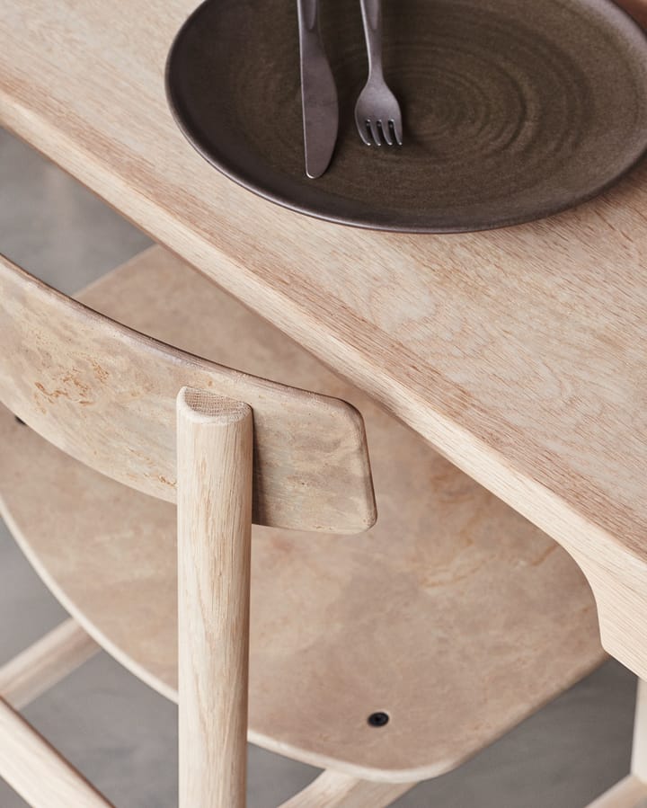 Conscious BM3162 stol, Soaped oak-coffee waste light Mater